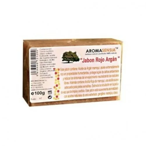 JABON DE ARGAN /ARCILLA ROJA 100 GR PASTILLA