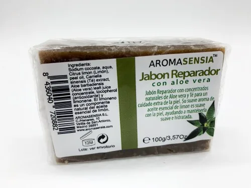JABON REPARADOR ALOE-TE BLANCO 100 GR PASTILLA