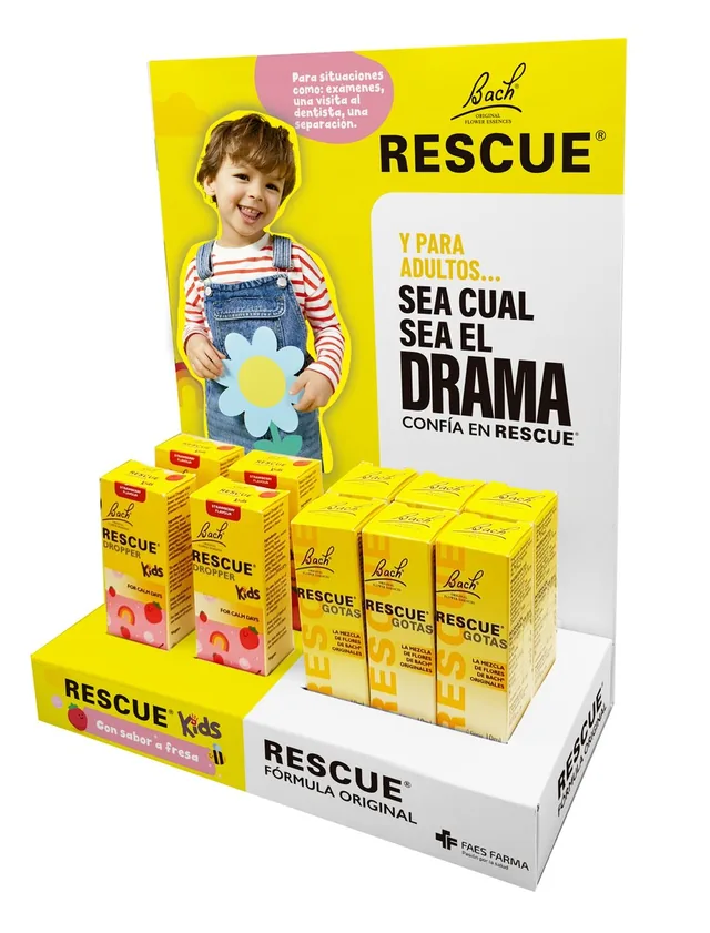 EXPOSITOR RESCUE 20ML (6/U) + KIDS (4/U)