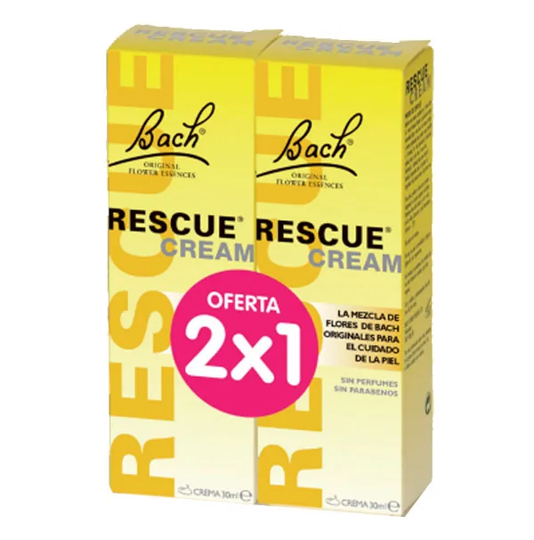 RESCUE CREAM 30G 2X1 BACH 30 GR TUBO