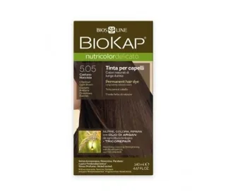 TINTE DELICATO 5.05 CASTAÑO AVELLANA 140 ML TUBO - BIOKAP (TINTES, CHAMPUS BIO)