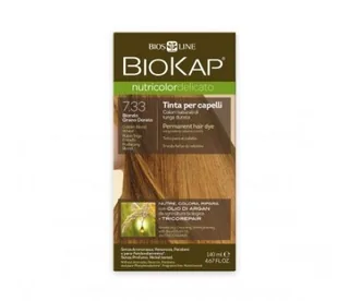 TINTE DELICATO 7.33 RUBIO TRIGO DORADO 140 ML TUBO - BIOKAP (TINTES, CHAMPUS BIO)