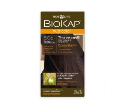 TINTE NUTRICOLOR 5.06 CASTAÑO NUEZ MOSCADA 140 ML TUBO