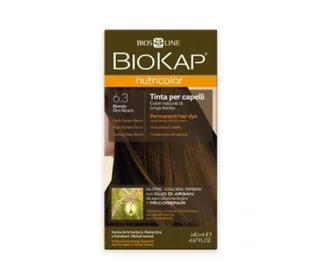 TINTE NUTRICOLOR 6.3 RUBIO DORADO OSCURO 140 ML TUBO - BIOKAP (TINTES, CHAMPUS BIO)