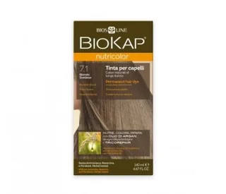 TINTE NUTRICOLOR 7.1 RUBIO SUECO 140 ML TUBO - BIOKAP (TINTES, CHAMPUS BIO)