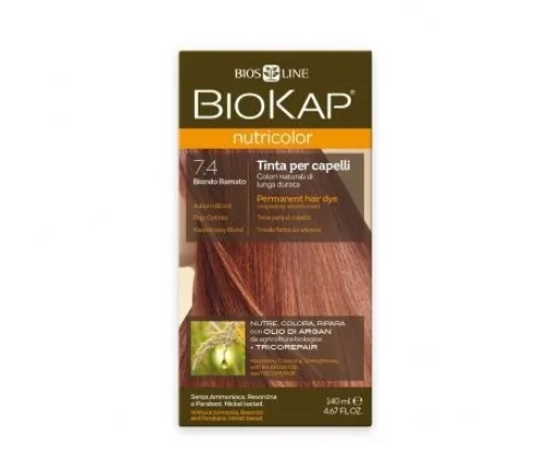 TINTE NUTRICOLOR 7.4 ROJO COBRIZO 140 ML TUBO