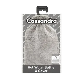 BOLSA AGUA CALIENTE FUNDA GRIS CLARO 1,8L - CASSANDRA (BOLSA A.CALIENTE)