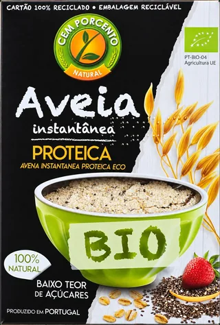 AVENA INST. PROTEICA 500G BIO CAJA - CEM PORCENTO (ALIMENTACION NATURAL)