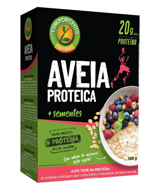 AVENA PROTEICA INST. 500G - CEM PORCENTO CAJA