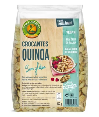CROCANTIS QUINOA  S/G 200 G BOLSA - CEM PORCENTO (ALIMENTACION NATURAL)