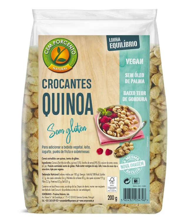 CROCANTIS QUINOA  S/G 200 G BOLSA