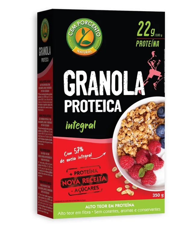 GRANOLA PROTEICA CEREALES INTEG 350G 400 G CAJA