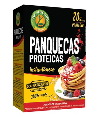 MIX PANQUECAS PROTEICAS 530 G CAJA - CEM PORCENTO (ALIMENTACION NATURAL)
