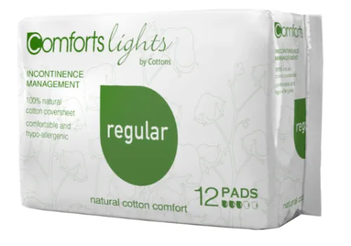 COMFORTS COMPRESAS REGULAR INCONTINENCIA ALGODON 1 0