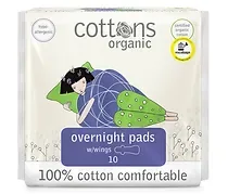COTTONS ORGANIC COMPRESA NOCHE - COTTONS (HIGIENE INTIMA ORG.)