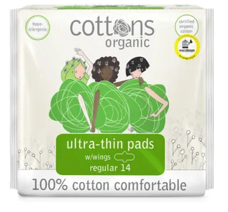 COTTONS ORGANIC COMPRESA ULTRAFINA REGULAR - COTTONS (HIGIENE INTIMA ORG.)
