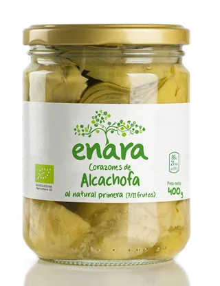 ALCACHOFAS ENTERAS EXTRA BIO 325 G BOTE - ENARA (ALIMENTACION NATURAL)