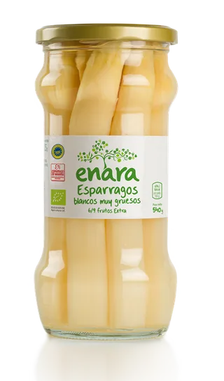 ESPARRAGOS BLANCOS MUY GRUESOS EXTRA BIO 540 G BOTE - ENARA (ALIMENTACION NATURAL)