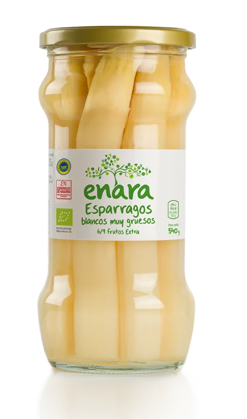 ESPARRAGOS BLANCOS MUY GRUESOS EXTRA BIO 540 G BOTE