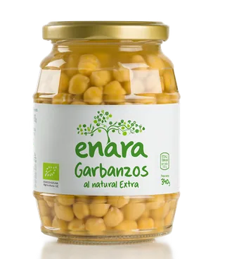 GARBANZOS AL NATURAL EXTRA BIO 340 G BOTE - ENARA (ALIMENTACION NATURAL)