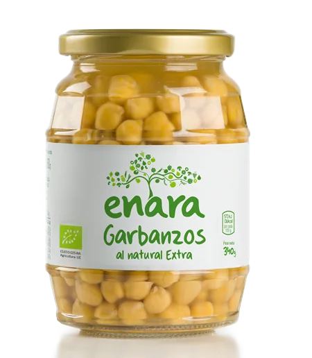 GARBANZOS AL NATURAL EXTRA BIO 340 G BOTE