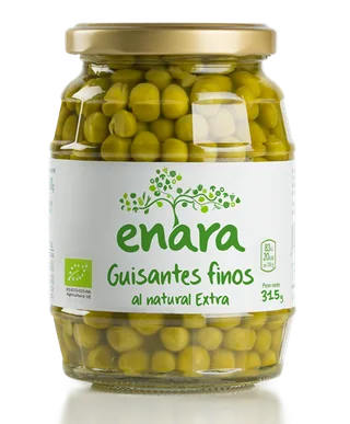 GUISANTES NATURALES EXTRA BIO 340 G BOTE - ENARA (ALIMENTACION NATURAL)