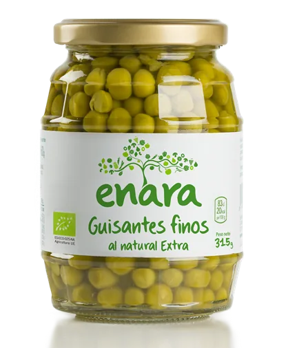 GUISANTES NATURALES EXTRA BIO 340 G BOTE