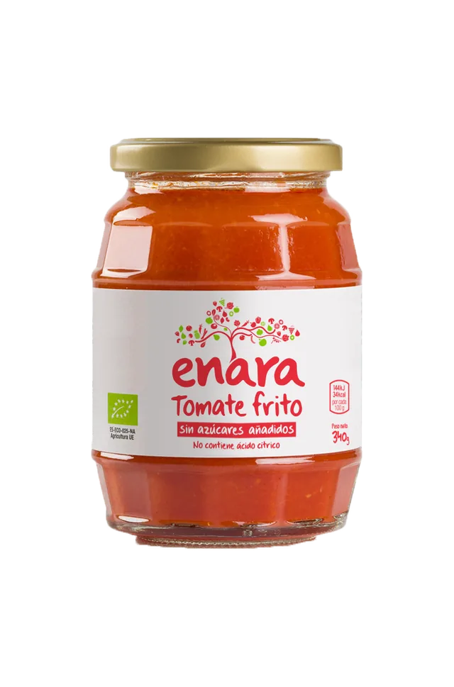 TOMATE FRITO CASERO SIN AZUCAR BIO 340 G BOTE