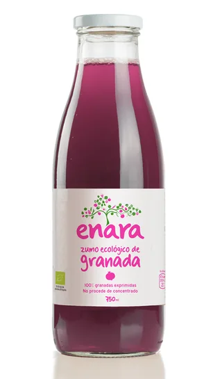 ZUMO DE GRANADA BIO, 100% EXPRIMIDO 750 ML BOTELLA - ENARA (ALIMENTACION NATURAL)