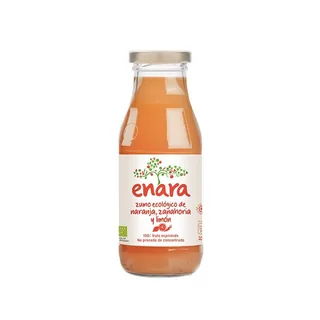 ZUMO DE NARANJA ZANAHORIA BIO, 100% EXPRIMIDO 750 ML BOTELLA - ENARA (ALIMENTACION NATURAL)