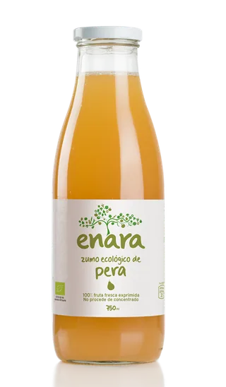 ZUMO DE PERA BIO, 100% EXPRIMIDO 750 ML BOTELLA - ENARA (ALIMENTACION NATURAL)