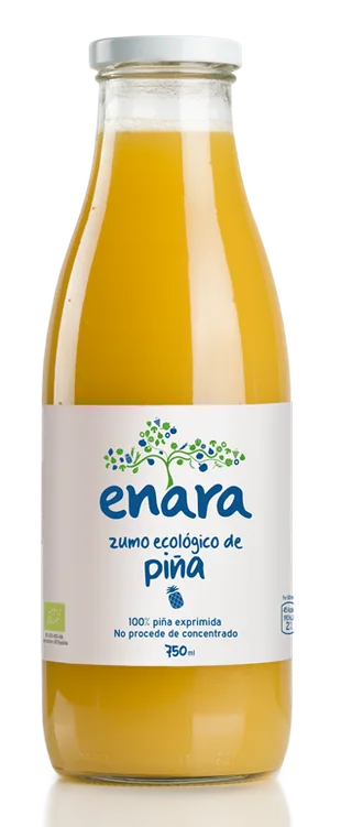 ZUMO DE PIÑA BIO, 100% EXPRIMIDO 750 ML BOTELLA - ENARA (ALIMENTACION NATURAL)