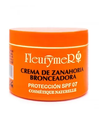 CREMA SOLAR ZANAHORIAS SPF-7 110 ML TARRO - FLEURYMER (COMESTICA NATURAL)