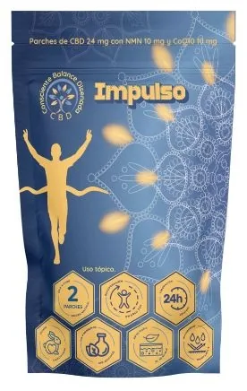 PARCHES CBD IMPULSO 6/U. + NMN Y COQ10 SOBRES - GANESHIVITAL CBD PARCHES Y AC