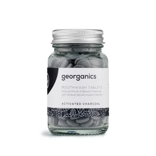ENJUAGE BUCAL PASTILLA DE CARBON ACTIVO TARRO - GEORGANICS (HIGIENE BUCAL)