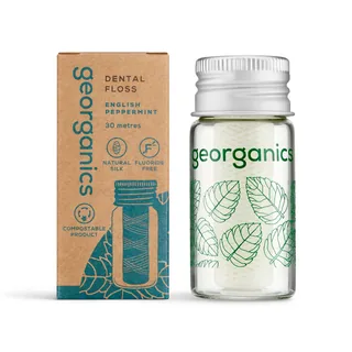HILO DENTAL SEDA MENTA (PIPPERMINT) 30 M - GEORGANICS (HIGIENE BUCAL)