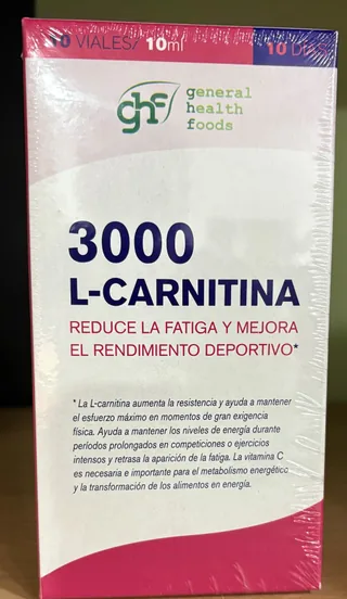 L-CARNITINA 3000 10 ML X10 VIALES - GHF (COMP.ALIMENTICIO)