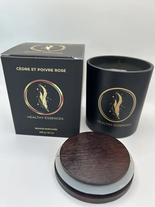 VELA AROMATICA CEDRE ET POIVRE ROS ( CEDRO ) 230 GRS VASO