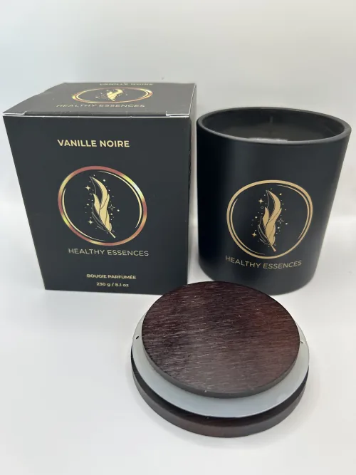 VELA AROMATICA VAINILLE NOIRE (VAINILLA NEGRA ) 230 GRS VASO
