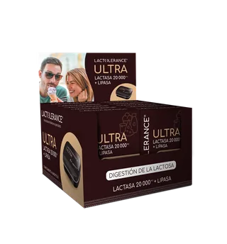 EXPOSITOR LACTOLERANCE ULTRA LACTASA 20.000 FCC+LIPASA 36 X36 COMPRIMIDOS - LACTOLERANCE (INTOLERANCIA LACTOSA)