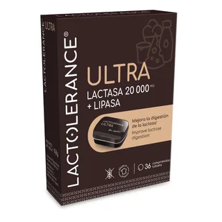 LACTOLERANCE ULTRA LACTASA 20.000 FCC+LIPASA X36 COMPRIMIDOS - LACTOLERANCE (INTOLERANCIA LACTOSA)