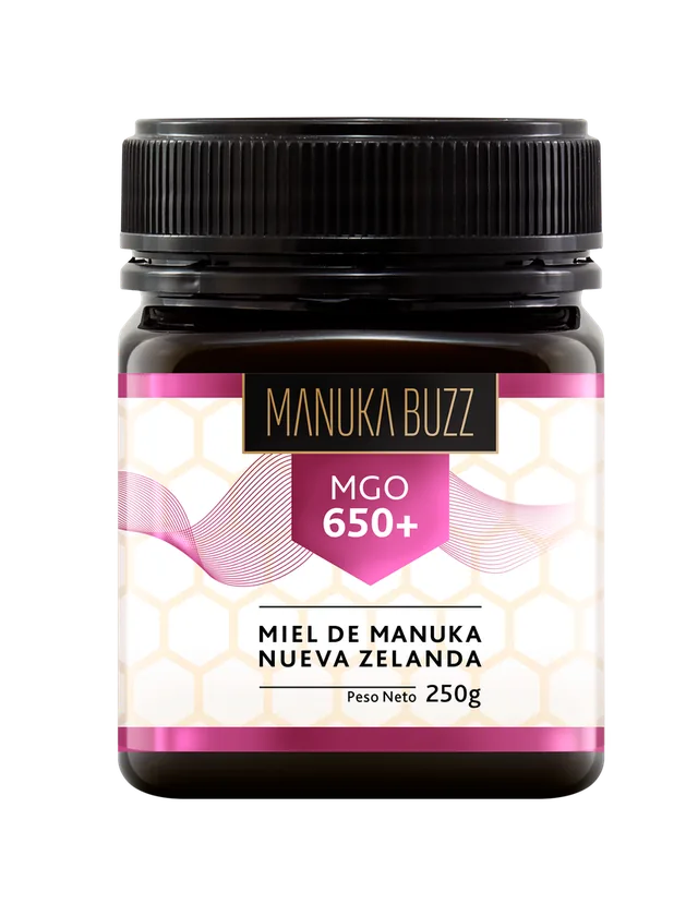 MIEL DE MANUKA BUZZ 650+MGO 250 G BOTE