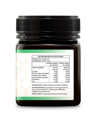 MIEL DE MANUKA BUZZ 83+MGO 250 GR BOTE - MANUKA BUZZ