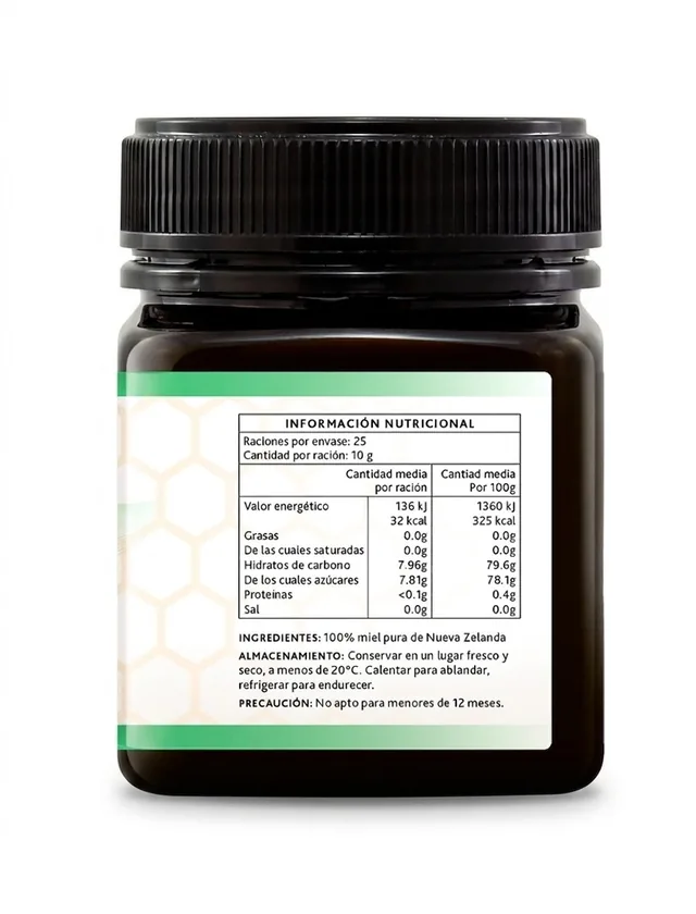 MIEL DE MANUKA BUZZ 83+MGO 250 GR BOTE