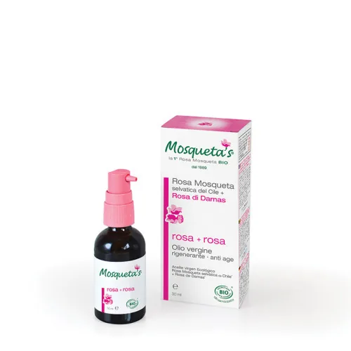 ACEITE DE ROSA MOSQUETA ECO + ROSA DE DAMASCO 30 ML FRASCO