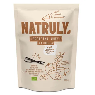 (BAJA TEMPORAL) PROTEINA WHEY DE VAINILLA BIO 350 G POLVO - NATRULY (ALIMENTACION NATURAL)