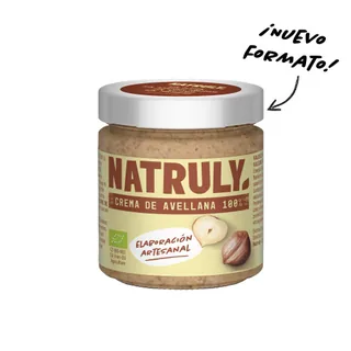 CREMA AVELLANAS 100% BIO 200 GR BOTE - NATRULY (ALIMENTACION NATURAL)