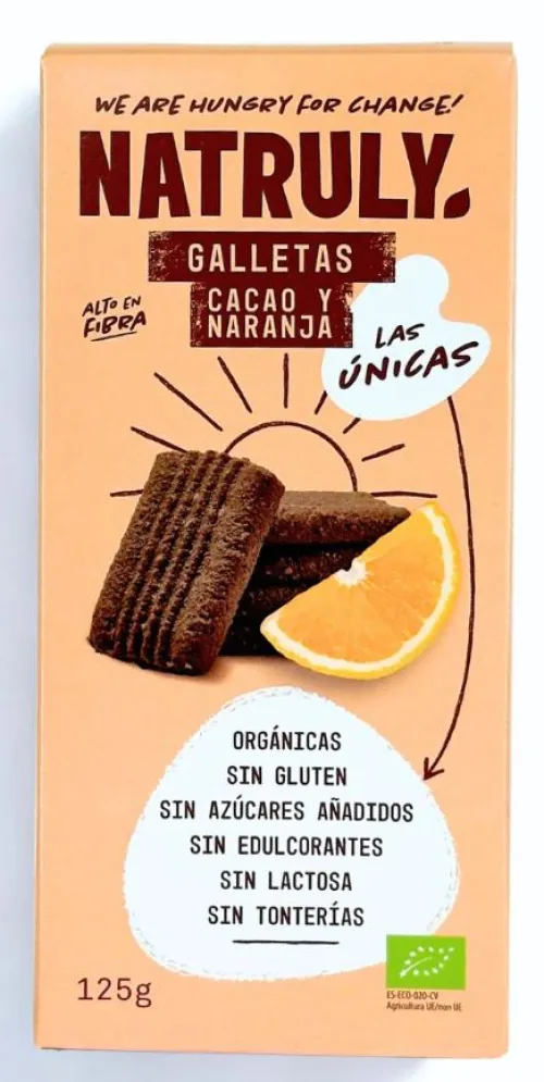 GALLETAS CACAO Y NARANJA 125 GR
