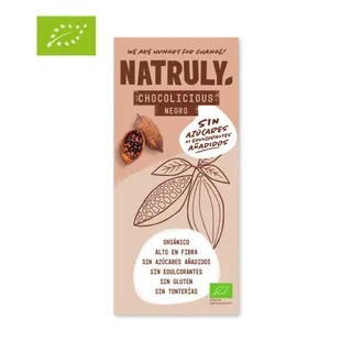 TABLETA BIO CHOCOLATE NEGRO 85 GR - NATRULY (ALIMENTACION NATURAL)