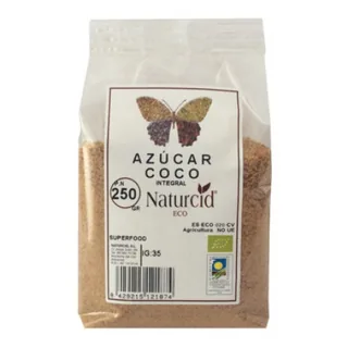 AZUCAR DE COCO INT. ECO 250GR (CJ12) BOLSA - NATURCID  ALIMENTACION NATURAL